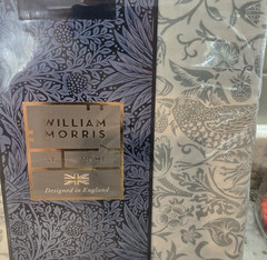 WILLIAM MORRIS QUEEN duvet set STRAWBERRY THIEF TONAL-SOFT MINERAL 100% cotton