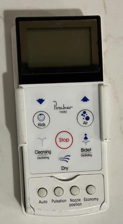 Porcher 70082 Bidet Toilet Seat Remote Control with Mount FREE SHIPPING