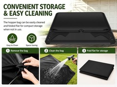 Upgraded 48388 Hopper Bag for Agri-Fab 42″ Tow Lawn Sweeper, Replacement 45-0320