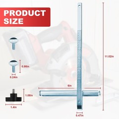 49-22-4146 Circular Saw Rip Fence Guide Kit for Milwauke-e 11″L x 6.9″W