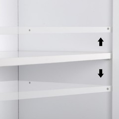 72”H Freestanding Storage Pantry Utility Cabinet 2 Door and 5 Shelves Organizer