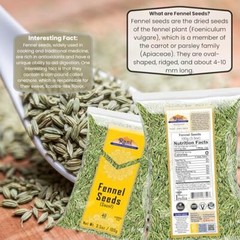 Rani Fennel Seeds (Saunf Sabut) Whole Spice 3.5oz (100g)