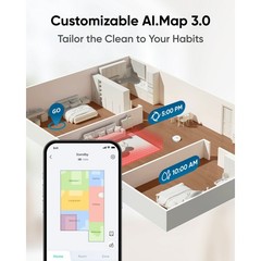 eufy refurbished X10 Pro Omni White Robot Vacuum and Mop Combo All in One Statio