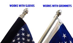 10ft Flag Pole Outdoor Aluminum In Ground Flag Pole 10′ Silver Flag Pole