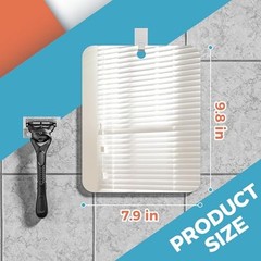 Shower Mirror Fogless, 7.8In x 9.8In Fogless Mirror for Shower, Shower Mirror
