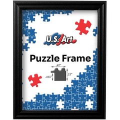 Black Puzzle Frame .75″ Inch Wide – Handmade Solid Wood Picture Frames