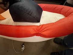 Customized Animated Air blown Inflatable Bass Pro Shop Water Skiing Santa ￼