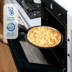 Mainstays 16 inch Non-Stick Pizza Pan, Large, Gray