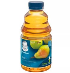 Gerber 100% Pear Juice From Concentrate 12+ Months Non GMO – 32 Oz – Pack of 6