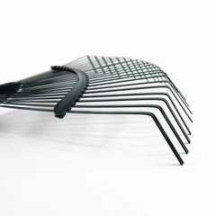 22 Teeth Heavy Duty Steel Metal Rake for Head High Carbon Steel Lawn Leaves
