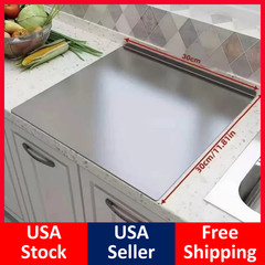 304 Stainless Steel Chopping Board Large with Lid Non Slip for Kitchen Counter