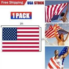 4Pack 2×3 Ft American Flag w/ Grommets-United States Flag-US Flag-USA America.