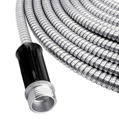 25 -100FT Stainless Steel Metal Flexible Lightweight Garden Water Hose Pipe