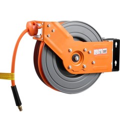 Uimoso Retractable Air Hose Reel,50FT x 3/8In, Air Compressor Hose, Max 300 PSI