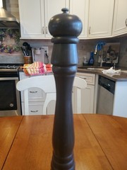 Vintage Peugeot France 18.5″ Wooden Pepper Mill Tall
