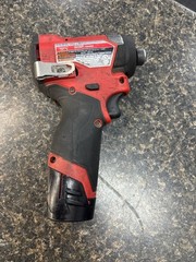 Used MILWAUKEE 3453-20 12V M12 Cordless Impact Driver Tool+Bat Only (QUI005241)