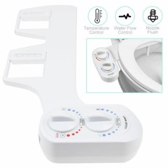 Bidet Fresh Water Spray Kit Non Electric Toilet Seat Attachment Hot Cold Wash