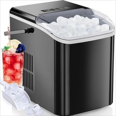 Countertop Bullet Ice Maker with Ice Scoop 26.5 lbs in 24 Hours Ice Machine