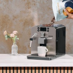 Italian- made Gaggia Brera Fully Super-Automatic Espresso Machine in Black