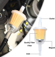 10/20/30pcs Motor Inline Gas Oil Fuel Filter Small Engine for 1/4” 5/16″ Line
