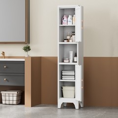 61”H Farmhouse Kitchen Pantry Cabinet with Shelves Metal Cabinet for Home,office