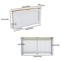 Radiator Cover Cabinet Decorative Heater Protector for Home Childproof Baseboard
