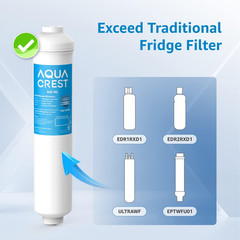 5 Years Inline Water Filter for Ice Maker with 1/4-Inch Direct Conne