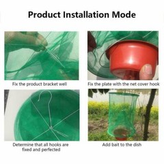 4 Pcs The Ranch Fly Trap Outdoor Fly Trap Killer Bug Net Cage Perfect for Horses