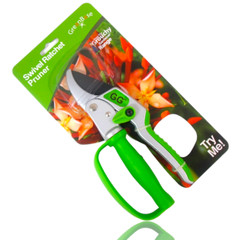 Swivel Ratchet Pruning Shears Garden Hand Clippers w/ Comfort Grip Non-Slip, New