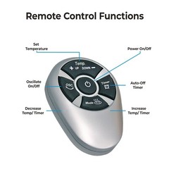 Comfort Zone Oscillating Digital Tower Space Heater with Remote Control