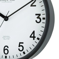 Mainstays Basic Indoor 8.78″ Black Analog Round Modern Wall Clock