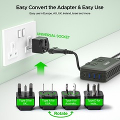 230W Voltage Converter 240V/220V to 120V/110V International Power Converter