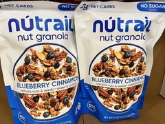 2 Packs NuTrail Nut Granola Blueberry Cinnamon Keto 22oz each