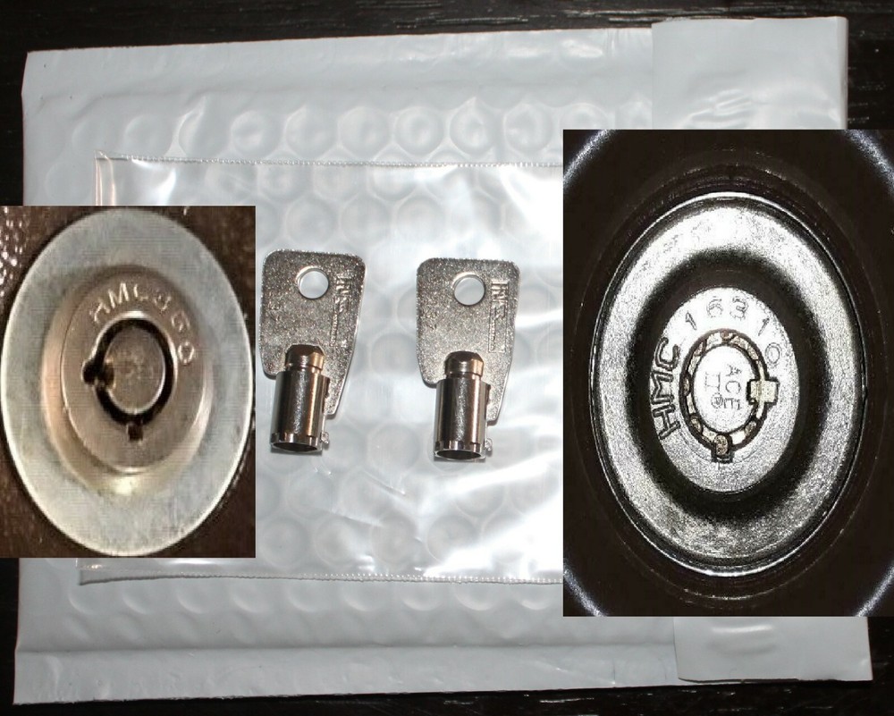 HMC30251 to HMC30500 2-NEW KEYS FOR Protex Gun Wall Safe Homak. Replacement KEY