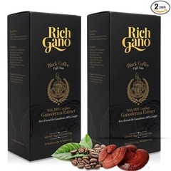 6 boxes Rich Gano Gold Black Coffee Premium Gourmet Reishi Mushroom Ganoderma