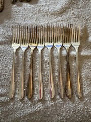 Wm A Rogers 72pc Nickel Silver Japan Flatware Wheat/Feather pattern Nakazato
