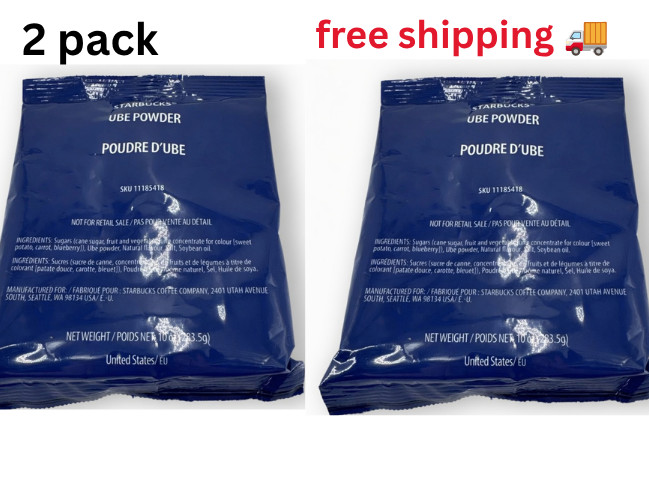 Ube Powder 10 oz Bag 283.5g. NEW SEALED. BB July 2026+ 2pk