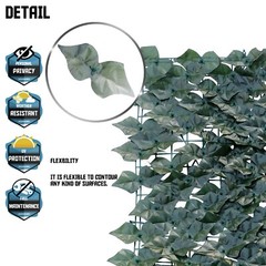 58in Artificial Faux Ivy Leaf Fence Privacy Screen Garden Home Decor Hedge Panel