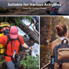 Portable Camping Hiking Emergency Life Survival Purifier Water Filter Straw Tool