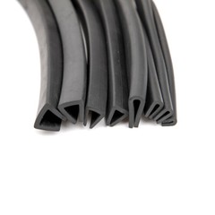 Rubber U Channel Edging Trim Seal Strip Profile Edge Protector Slot 0.5mm-60mm