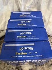 Ronzoni Pastina No.155 Macaroni – 12 oz 4 Packages Expiration Sept 2026!
