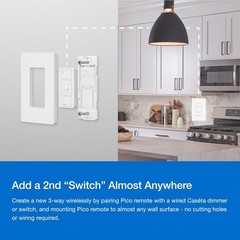 Smart Dimmer Switch LED 150W Single-Pole 3-Way No Neutral Required White