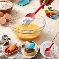 Kodreat 5 Pieces Silicone Spatula Set BPA Free Non Stick Rubber 5, Multicolor