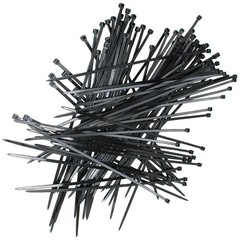 500 PCS BLACK 12″ inch Network Cable Cord Wire Tie Strap 52 Lb Zip Nylon USA