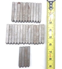 Lot 29 Carbon Steel Metal Letter Number Stamps 3/16″ A-Z Missing L & 1 4 8 Tools