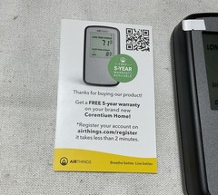 Airthings Corentium Home Radon Detector 223 Portable, Easy-to-Use (Open Box) G2