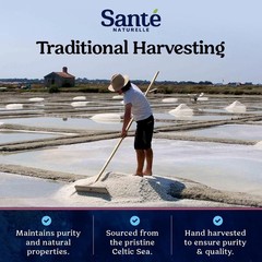 Sante Grey Coarse Sea Salt From the Celtic Sea – 1.1lb (18oz) Unrefined French S