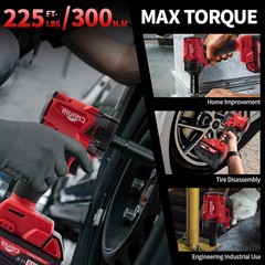 New For Milwaukee 18V 1/2″ High-Torque Impact Wrench Kit with Battery & Charger