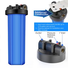 20″ x 4.5″ Big Blue Whole House Water Filter Housing Filtration System Cartridge