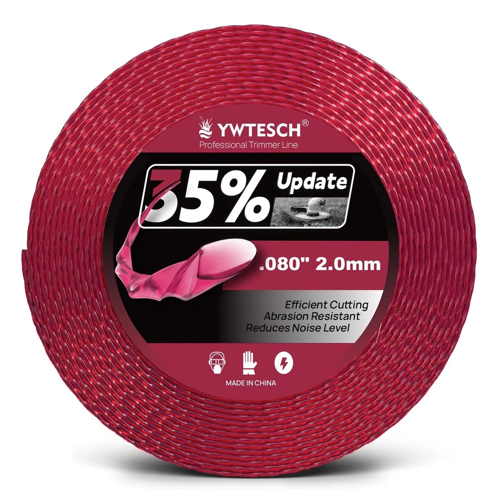 080 Trimmer Line, 0.080″ X 0.5LB, 280-Foot Twisted round Weed Eater String for E